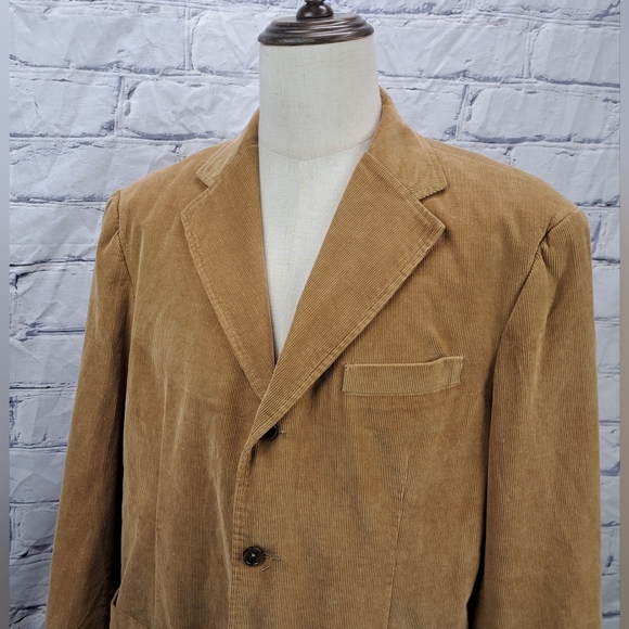 Eddie Bauer Men's Corduroy Jacket Blazer Golden Country Large Fits like XL 46R - Picture 13 of 16